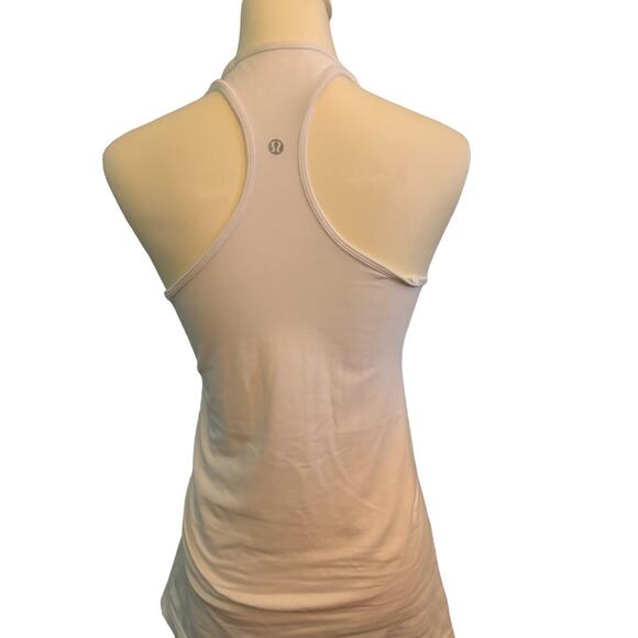 Lululemon Size 8 Cool Racerback Tank Flowabunga Pineapple White EUC! Rare! - Picture 4 of 5